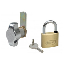 Cadenas à came avec trou et cadenas adaptés