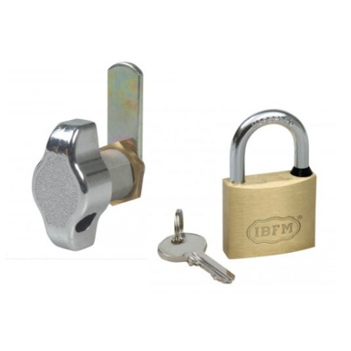 Cadenas à came avec trou et cadenas adaptés