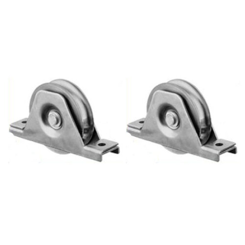 60 mm Rundrillenrad in 2-Loch-Halterung - 2er-Set