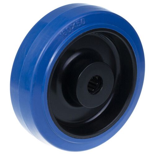 160 mm Rad mit blauem elastischem Gummi auf Nylonkern
