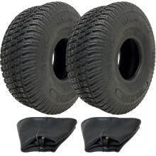 11x4.00-4 Pneu e câmara de ar para cortador de relva 4ply Wanda P332 Padrão 150kgs (Conjunto de 2)