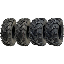25x10.00-12 & 25x8.00-12 ATV Quad Tyres 6ply P377 E Marked Road Legal (Set of 4)