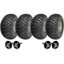 22x11.00-8 Twin Axle Utility ATV Quad Trailer Kit Wheels Axles Capacity 1800kgs