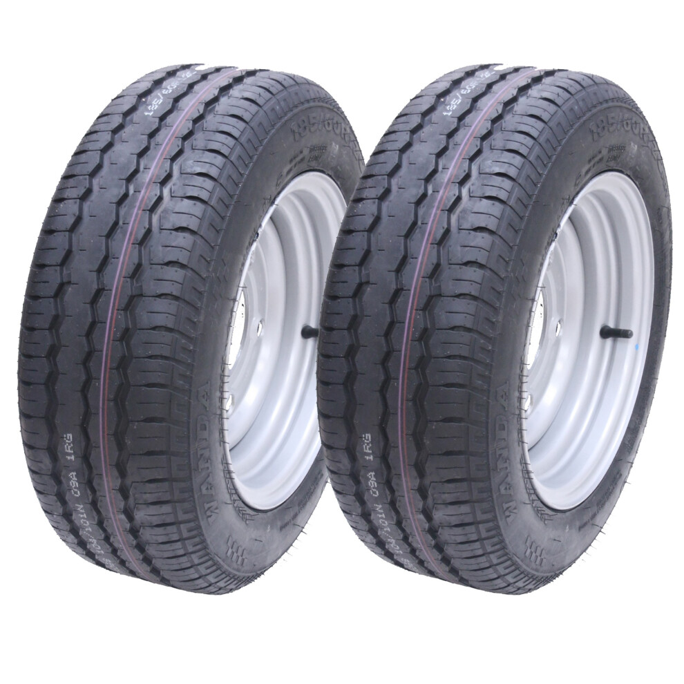 Parnells 2-185/60 R12c 5 Stud 112Mm Pcd Trailer Wheels And Tyre Brian James Ifor Williams