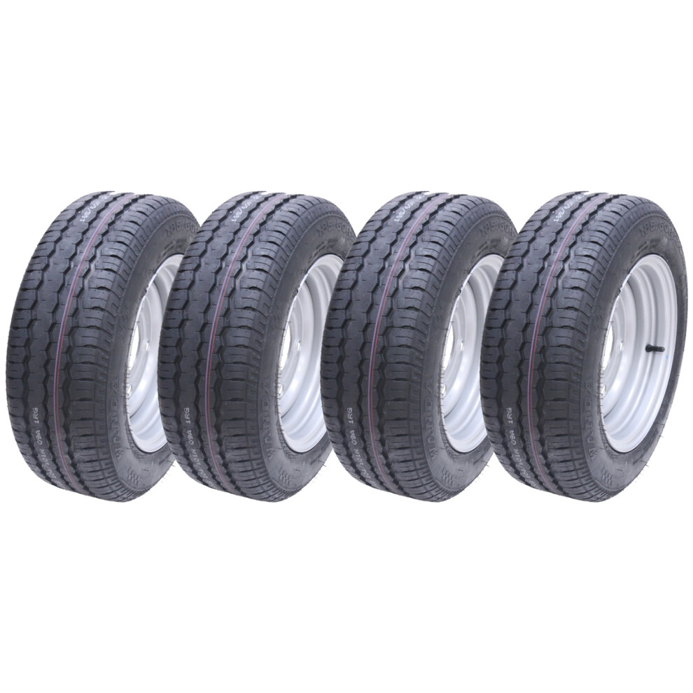 Parnells 4-185/60 R12c 5 Stud 112Mm Pcd Trailer Wheels And Tyre Brian James Ifor Williams