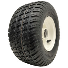 13x6.50-6 Grass Lawnmower Tyre & Steel Wheel Rim Wanda P332, 25mm 6205 Bearings