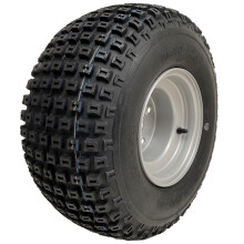 18x9.50-8 ATV Knobby-Reifen auf 4 Bolzen 4 Zoll PCD Stahlfelge Wanda P322 4 Ply