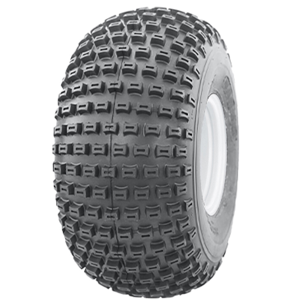 22x11.00 - 8 knobby tyre on 4 stud rim - ATV trailer - P322 large dimpled studs.-image-OPC-P5K8DVP-NEW