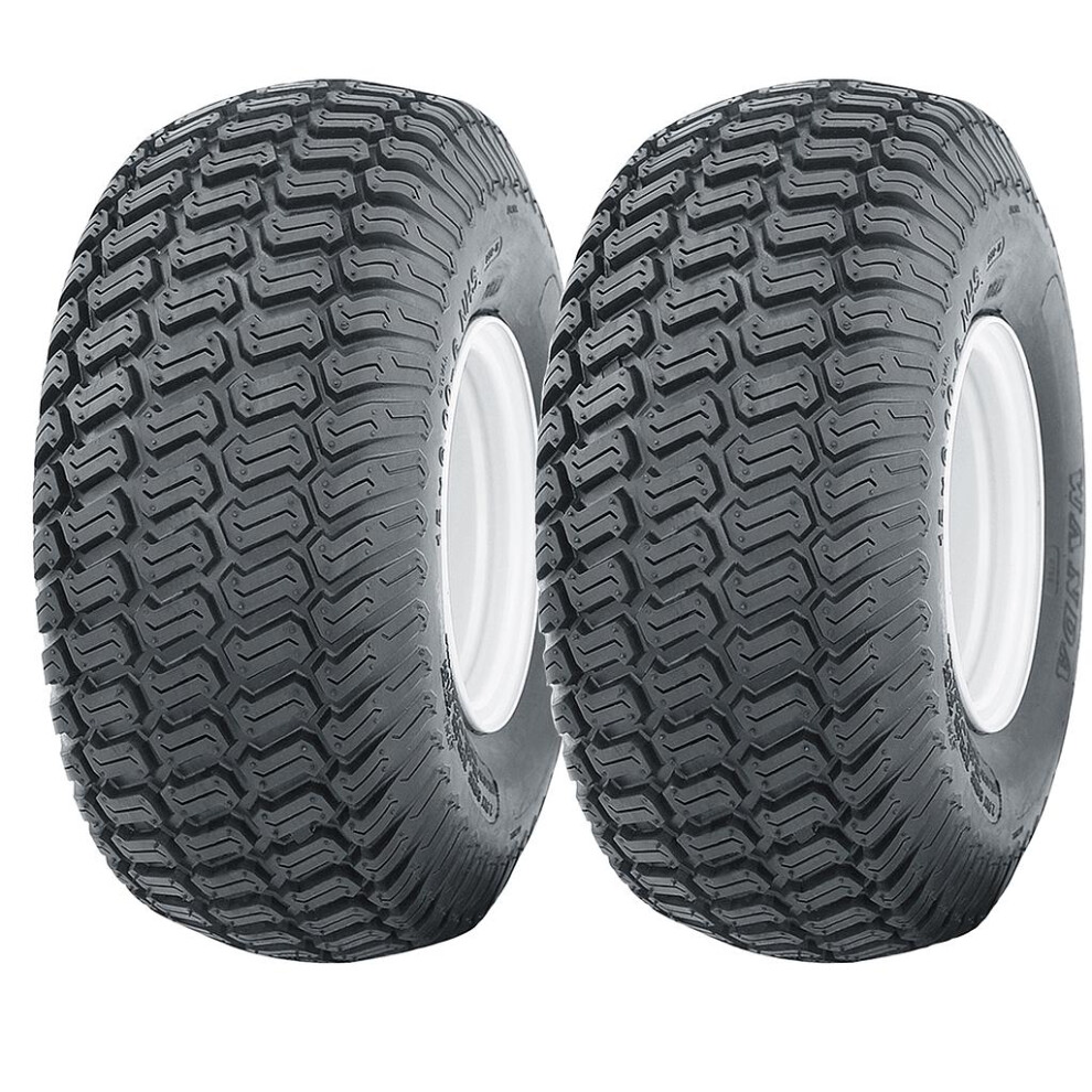 18X9.50-8 4Ply Grass Lawnmower Buggy Cart Tyre 18 950 8 On 4 Stud Rim - Set Of 2 5060462562688