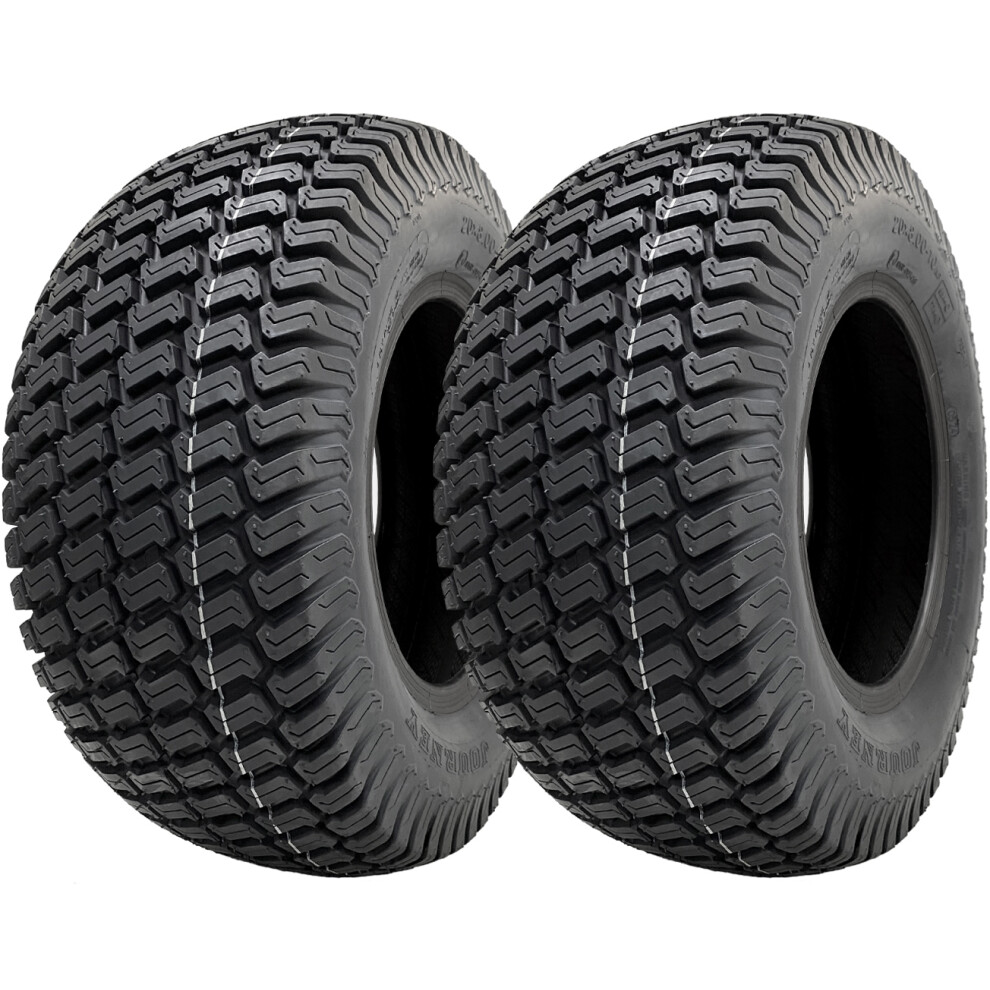 Parnells 20X8.00-10 Lawnmower Grass Tyres Wanda P332 Turf E-Marked Road Legal (Set Of 2)