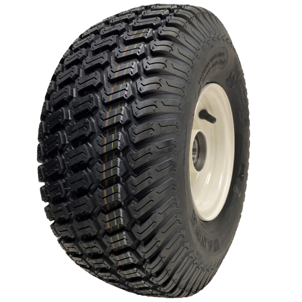 15x6.00-6 Grass Lawnmower Wheel Wanda 4ply P332 Tyre Fitted on Rim 20mm Bearings