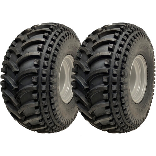 Parnells 22x11.00-8 ATV Quad pneu Wanda P308 Road Legal 4 Stud Jantes PCD de 4 polegadas (conjunto de 2)