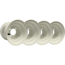 7.00x8 Jantes para Buggy de Golfe Branco 4 Polegadas PCD Yamaha E-Z-go Club car, Garia (Conjunto de 4)