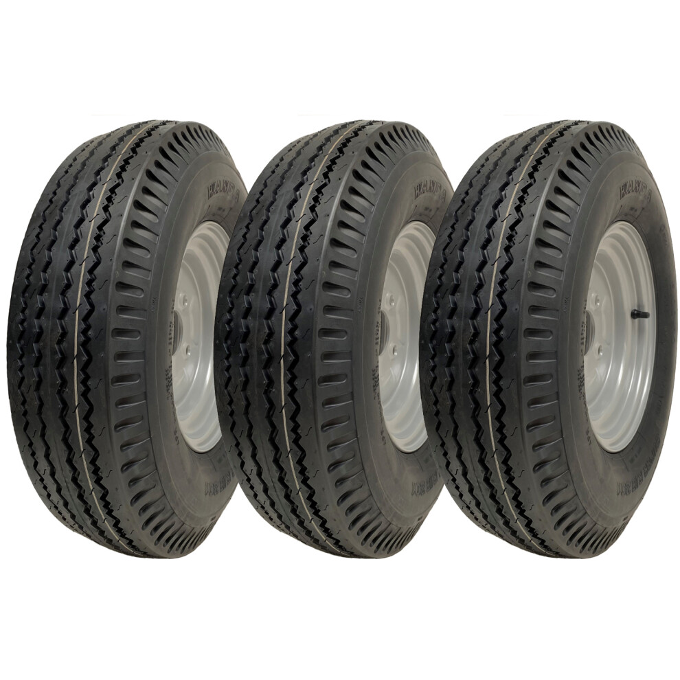 Parnells 5.00-10 Trailer Wheels 4-Ply High Speed Road Legal 355Kgs Wanda P802 (Set Of 3)