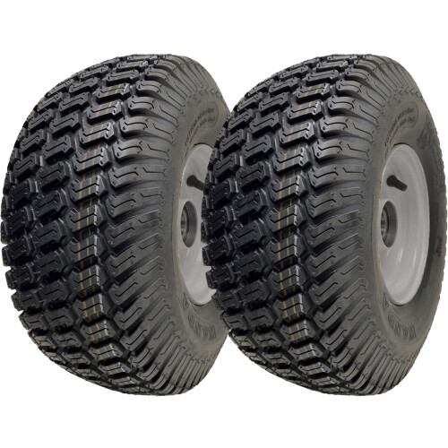 15x6.00-6 ruohonleikkurin pyörät 65mm napa, rengas vanteella 20mm laakerit (2 kpl sarja)