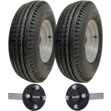 5.00-10 High Speed Trailer Kit Road Legal 500x10 Wheels &amp; ALKO Hub &amp; Stub Axles
