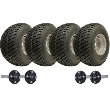 18x9.50-8 Twin Axle ATV Quad Trailer Kit 4 P332 Grass Wheels ALKO Axles 1500kgs