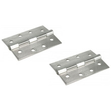 Scharnier Schwerlast 75x50mm Feststift Edelstahl - 1 Paar - 2 Stk