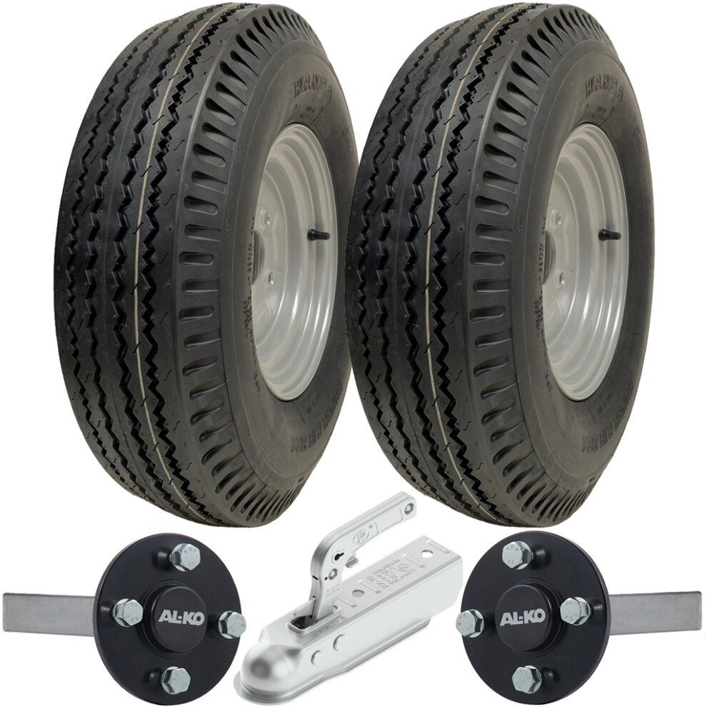 Parnells 5.00-10 High Speed Trailer Kit Road Legal P802 Wheels Alko Axles & Hitch 710Kgs