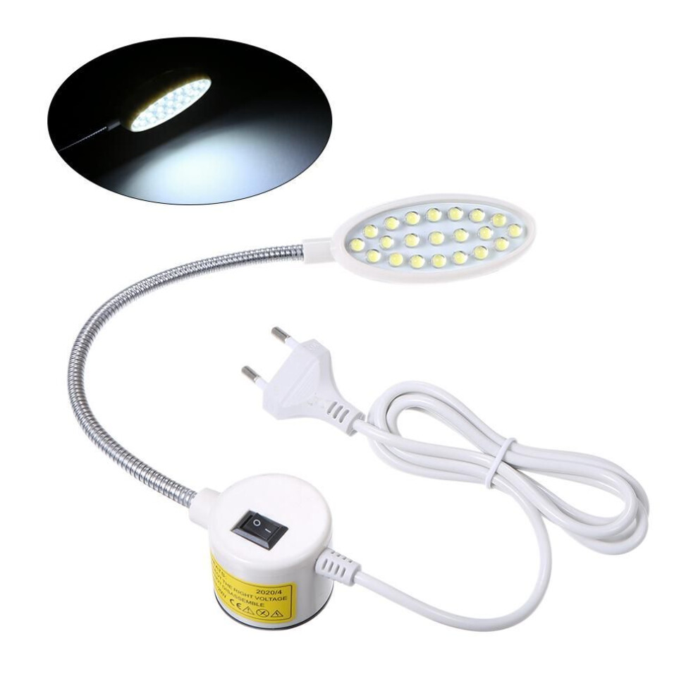 (EU Plug) Ac110-250v 1w 21leds Sewing Machine Light Lamp Rotatable Knob Dimmable Adjustable Brightness Fixed