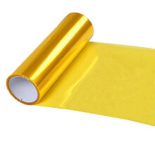 (As show, One size) Car headlight waterproof tint film 200x30cm light yellow