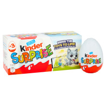 Kinder Surprise Milk Chocolate Eggs with Toy Multipack 63g - 3 x 20g, mpn5130