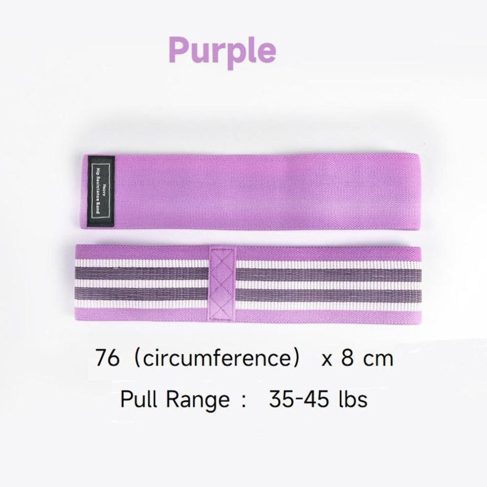 (purple) Resistance Exercise Bands With Non-slip Design For Hips & Glutes, 3 Levels Workout Bands For Women And Men, Booty Band For Home Fitness, Yoga, Pil