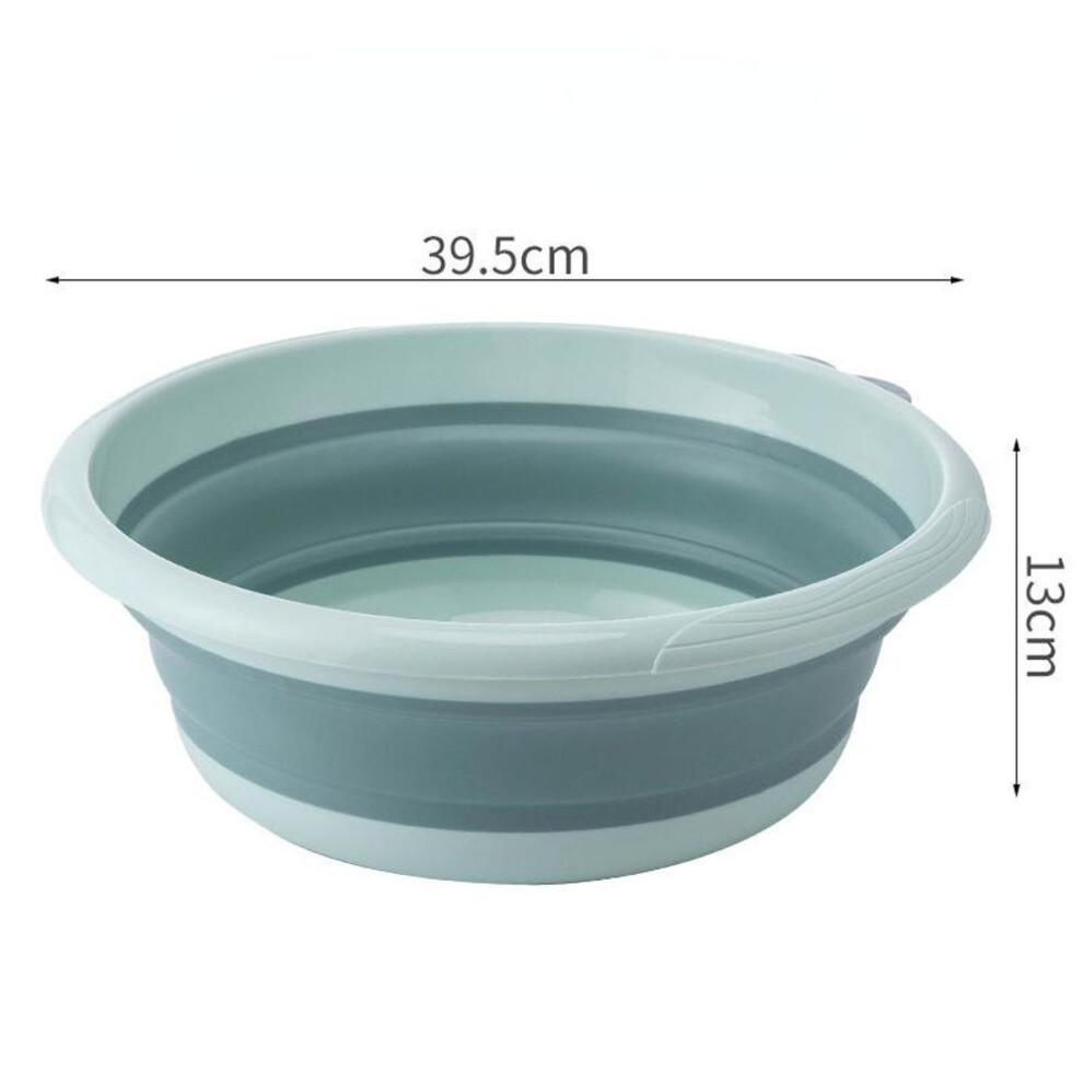 (green, Large size 39.5 * 13cm) Multi Functional Portable Foldable Washbasin