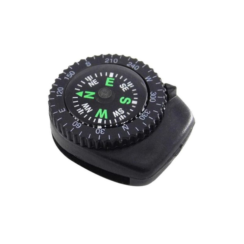 (black-one-size) Portable Compass Watch Band For Paracord Bracelet Navigation Accessories Watch Camping Outdoor N1J9