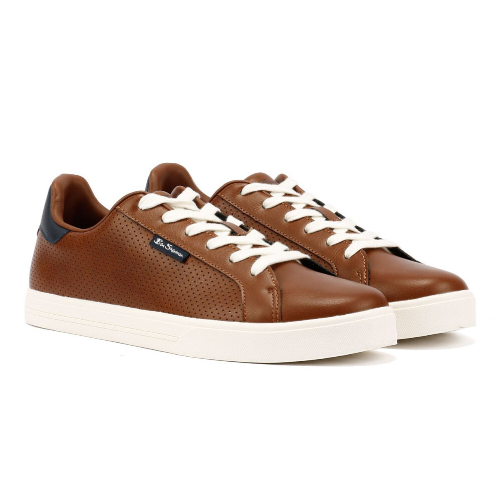 (Brown, 10 (Adults')) Ben Sherman Chase Men's Tan Trainers