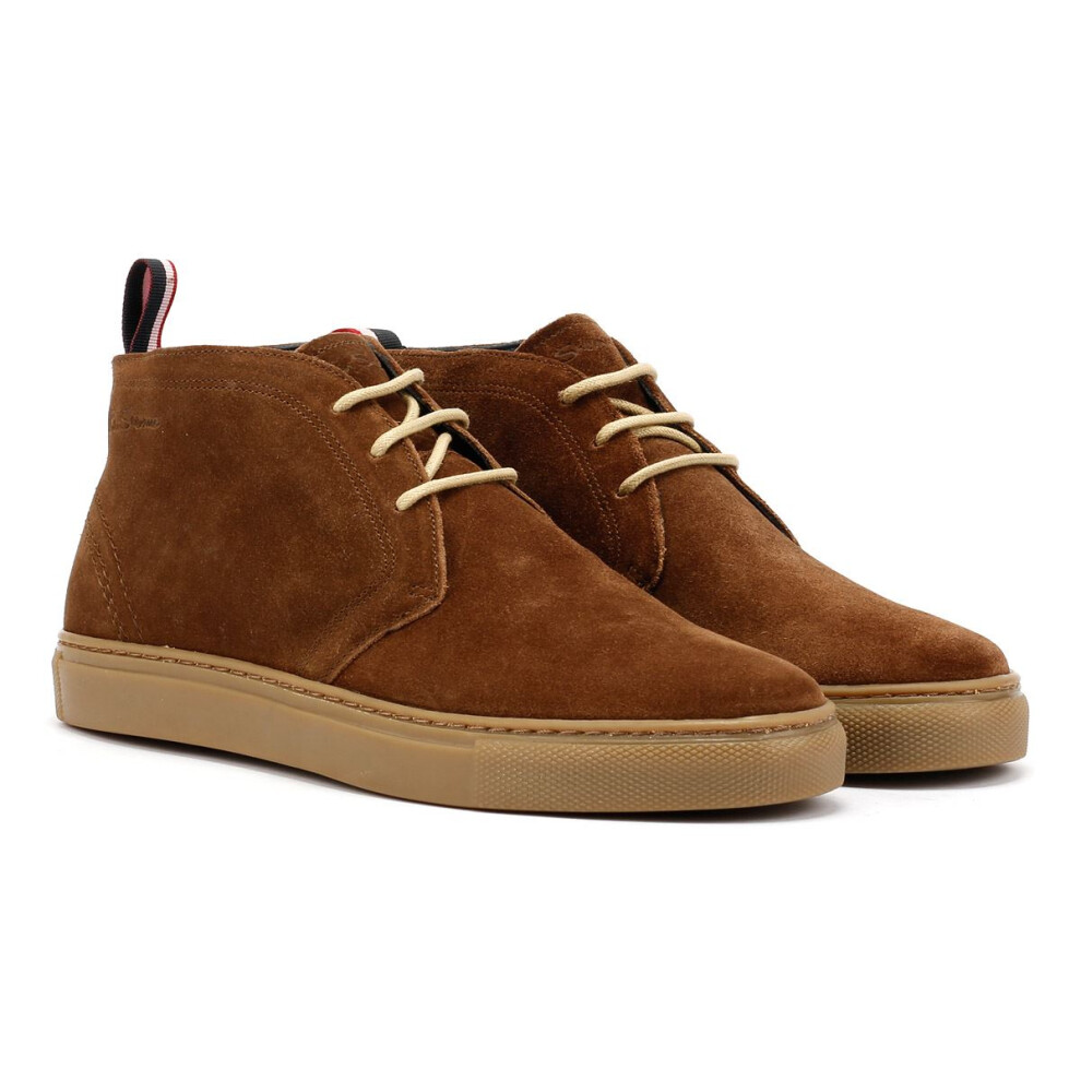 (Brown, 9 (Adults')) Ben Sherman Parka Suede Men's Brown Boots
