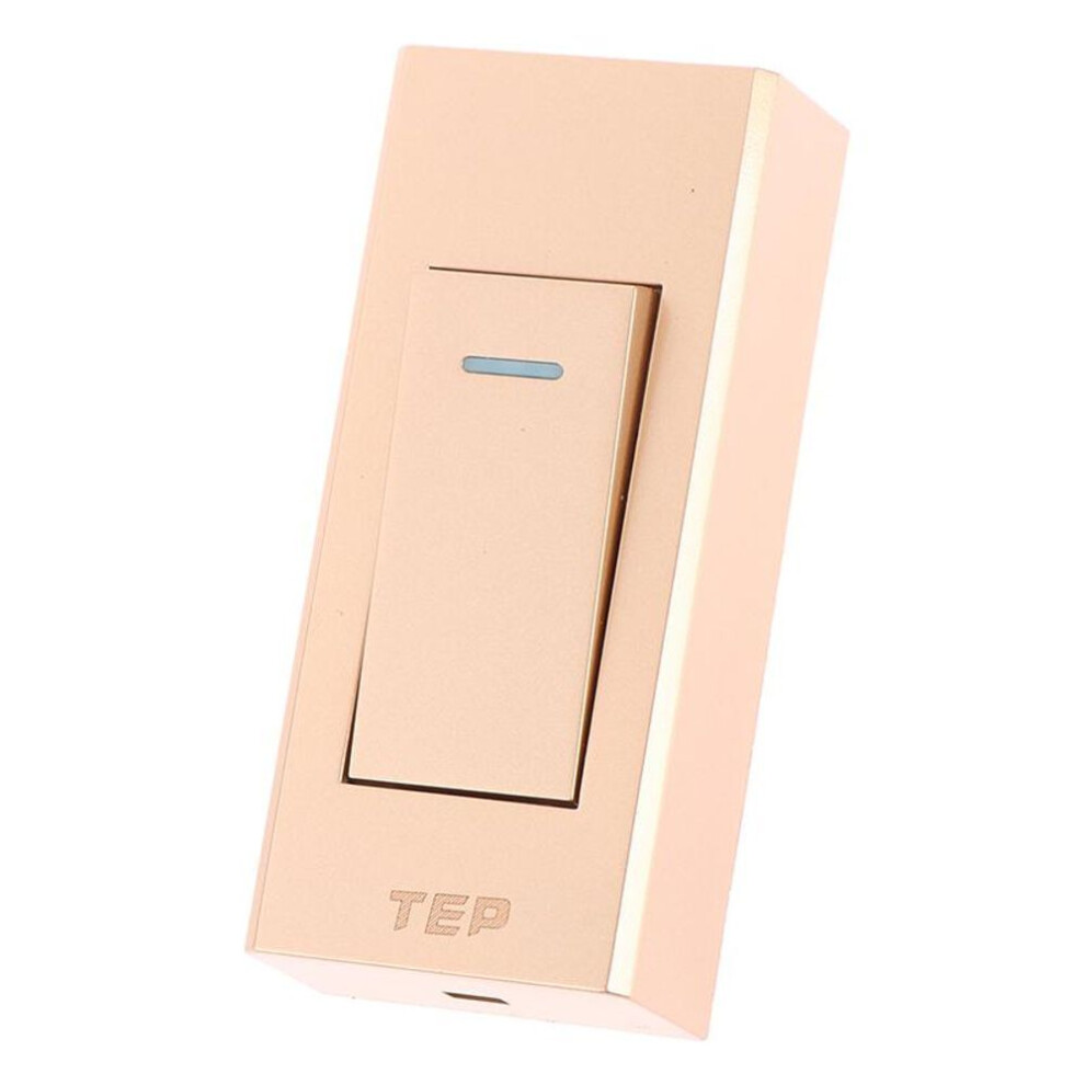 (gold) 1pc 1 Gang 2 Way Surface Mount Switch Wire Hanging Installation Bedside On/off Control Lamp Panel Wall Light Switch