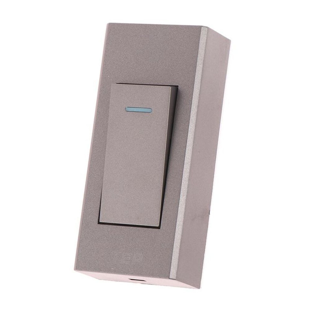 (gray) 1Pc 1 Gang 2 Way Surface Mount Switch Wire Hanging Installation Bedside On/Off Control Lamp Panel Wall Light Switch