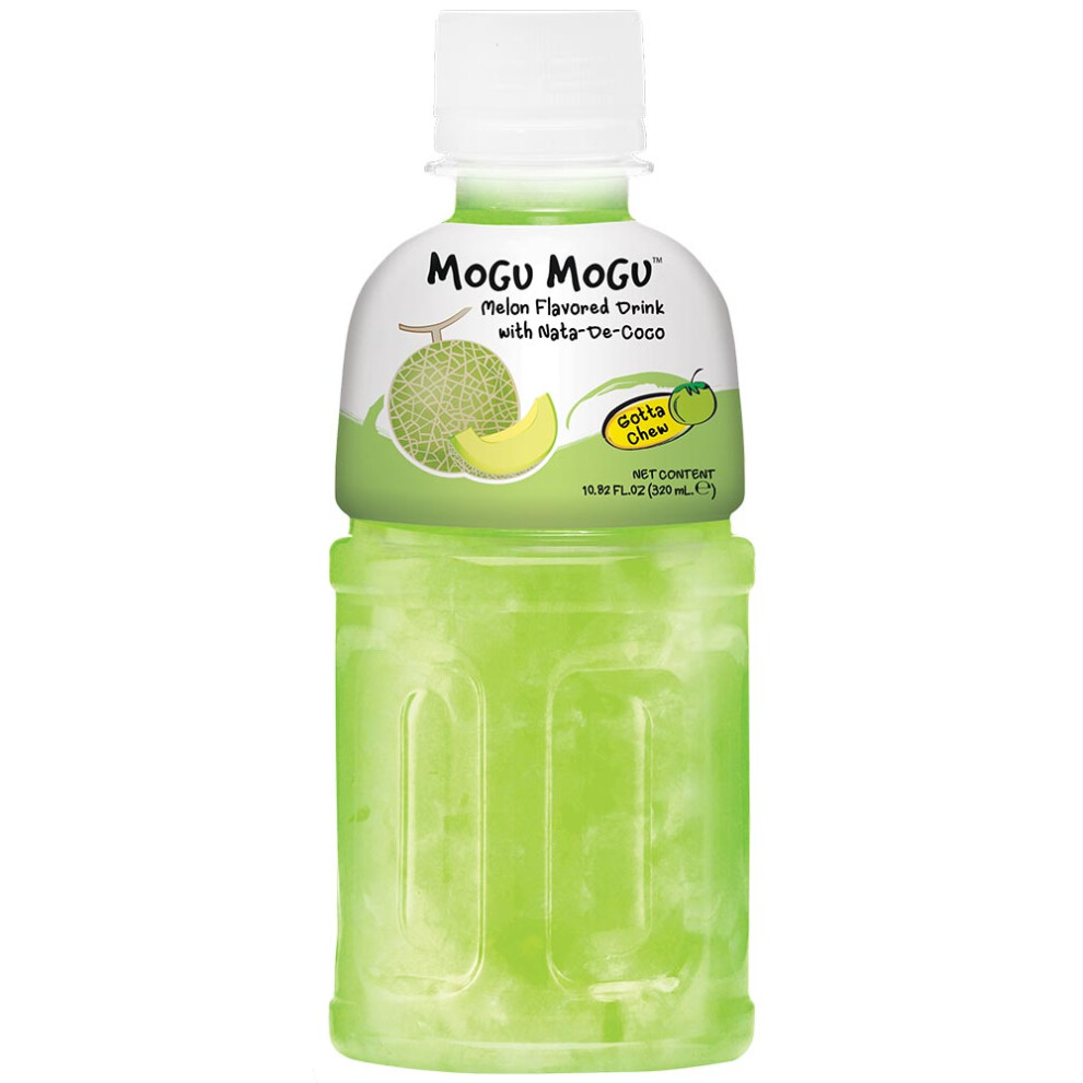 Yourbrand Mogu Mogu Melon Flavoured Drink With Nata De Coco Bottle 320Ml