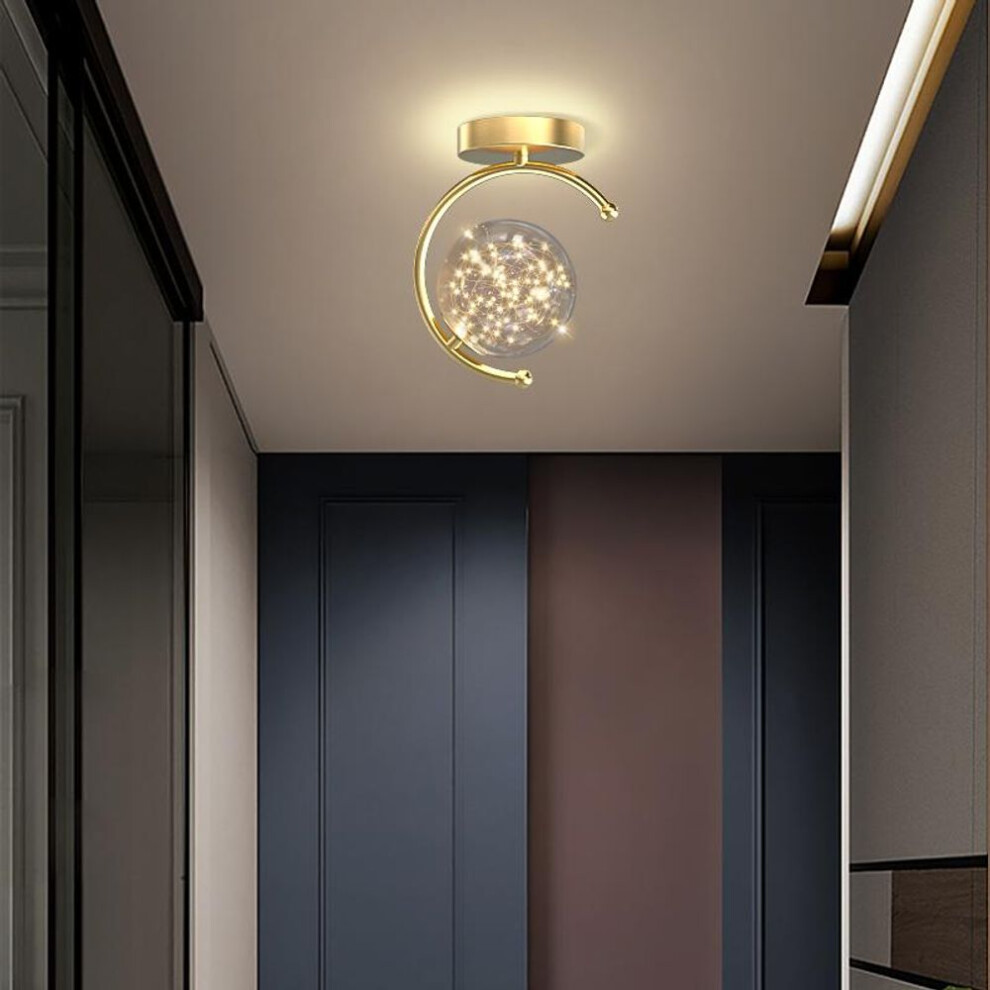 (gold, 3 Colors) LED Ceiling Chandelier For Aisle Bedroom Dining Room Hallway Corridor Gallery Restaurant Coffee Hall Office Indoor Home Lights