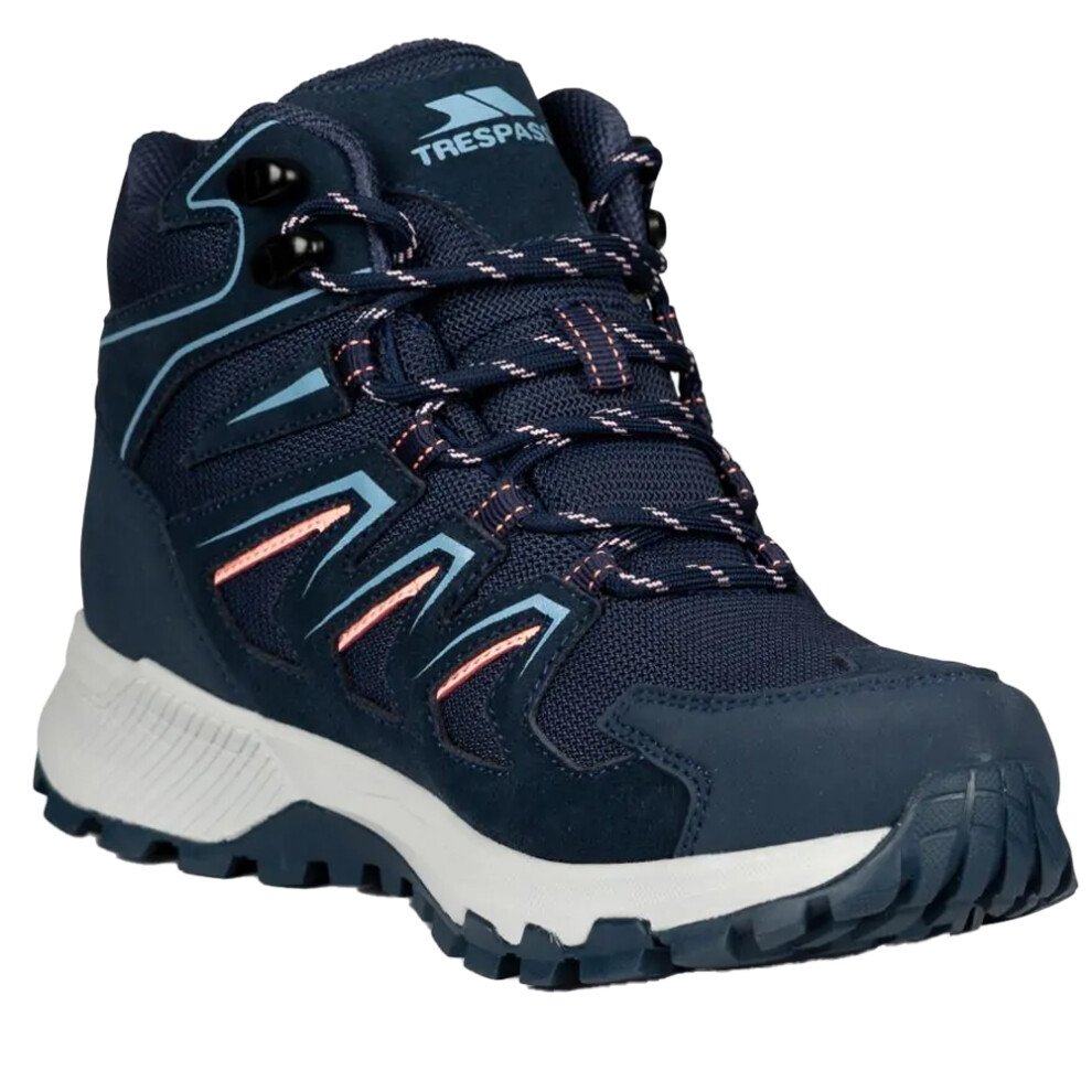 (7 UK, Navy) Trespass Womens/Ladies Janick Suede Waterproof Walking Boots