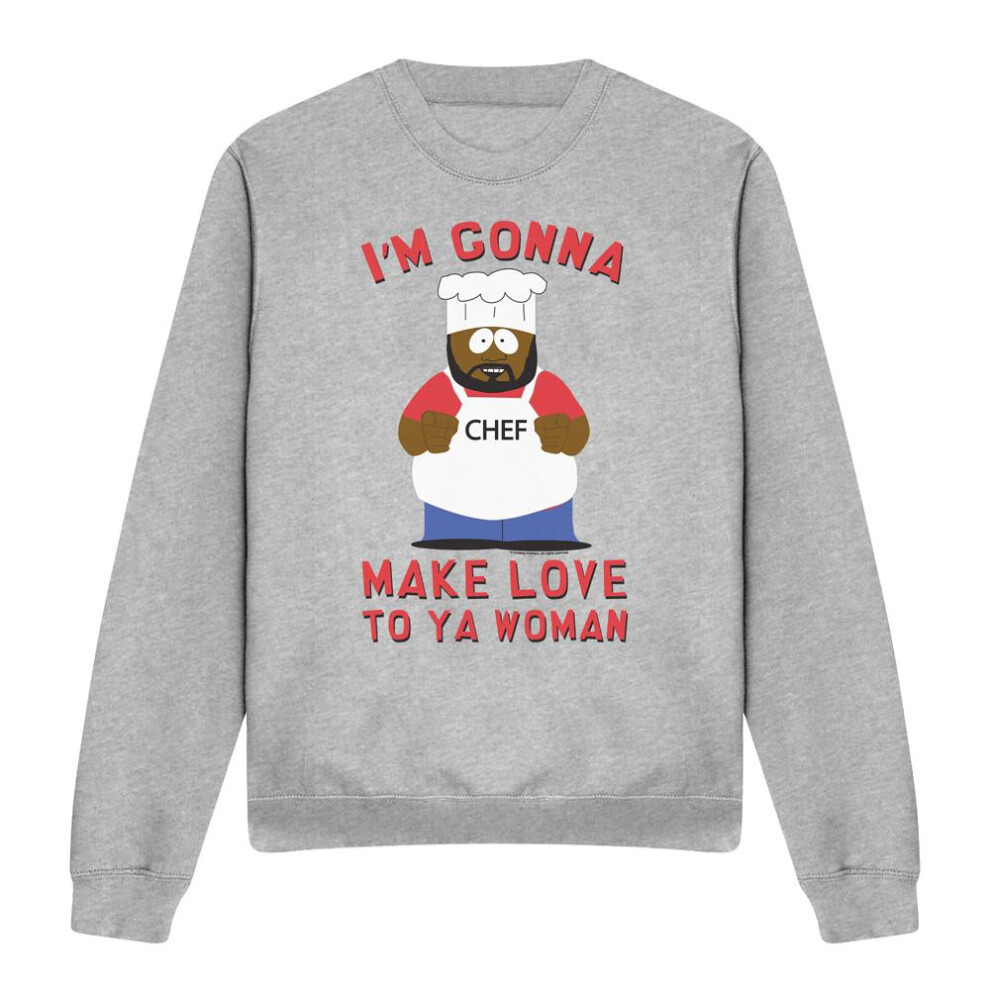 (M, Sport Heather) South Park Unisex Adult Make Love Sweatshirt-image-OPC-PG8TG7Y-NEW