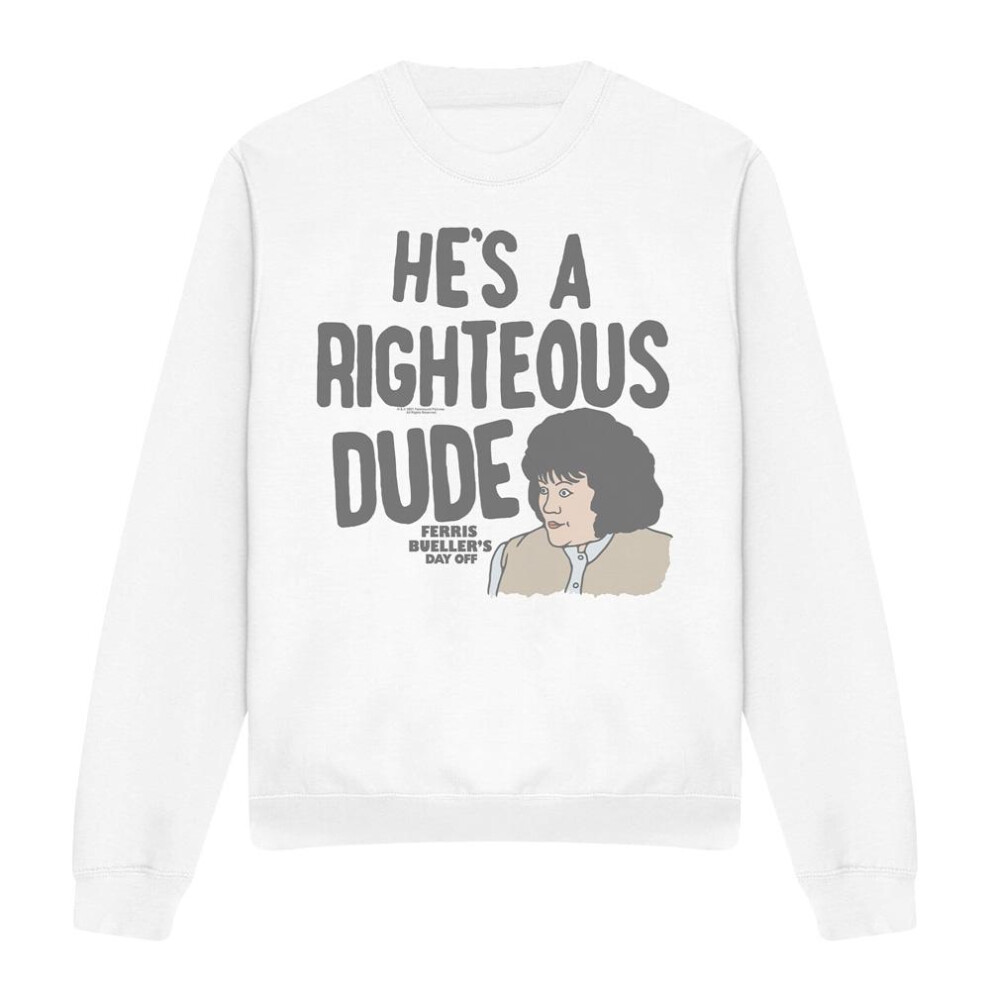 (L, White) Ferris Bueller's Day Off Unisex Adult Fan Favorite Sweatshirt-image-OPC-PG8TJFD-NEW