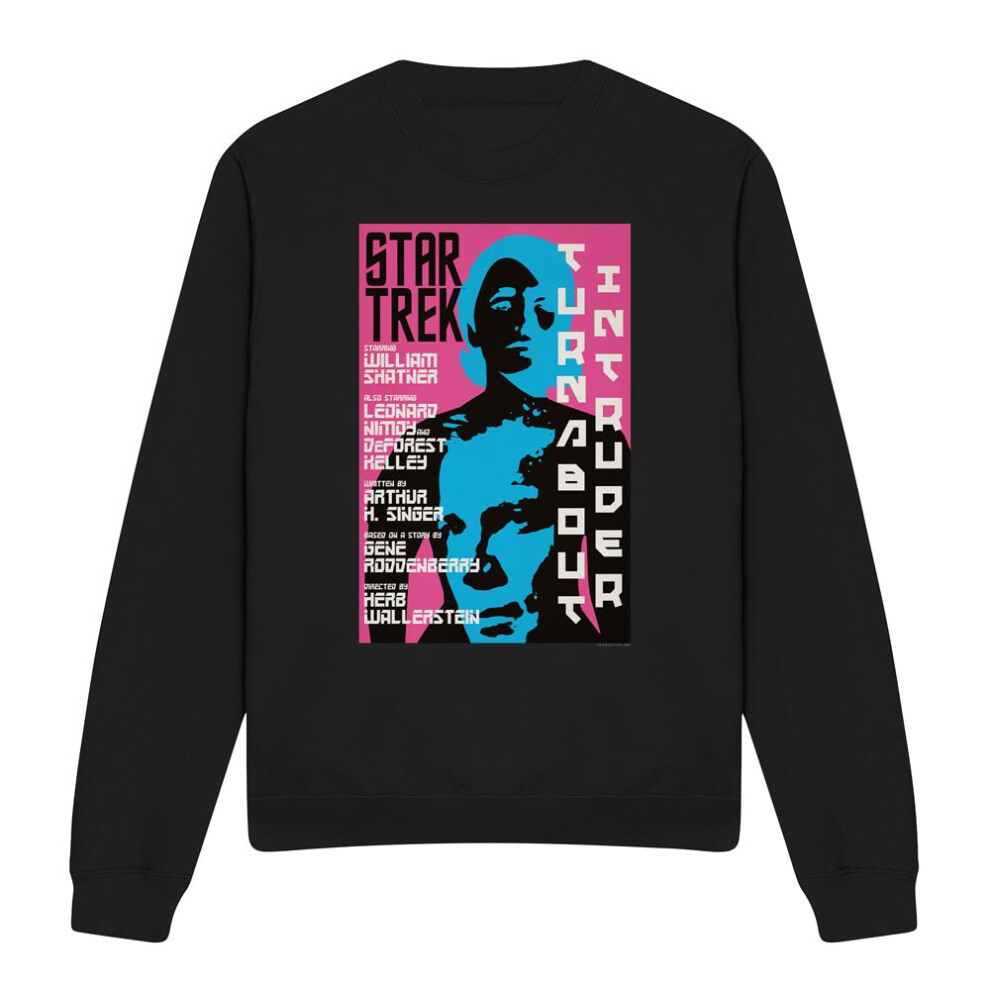 (L, Black) Star Trek Unisex Adult The Original Series Episode 79 Sweatshirt