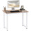 Homcom HOMCOM Modern Computer Desk, Writing Table with Metal Frame, White 2