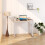 Homcom HOMCOM Modern Computer Desk, Writing Table with Metal Frame, White 7
