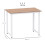 Homcom HOMCOM Modern Computer Desk, Writing Table with Metal Frame, White 3