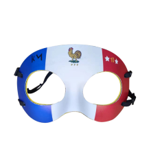Europameisterschaft Cosplay Mbappe Maske - Le Coq Gaulois Gesichtsschutz, Blau-Weiß-Rot, bequeme Passform, vielseitig einsetzbar, perfektes Geschenk
