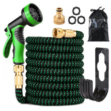 (100ft) 75ft/100ft Expandable Garden Hose with 9 Function Nozzle Flexible Strong Water Hose