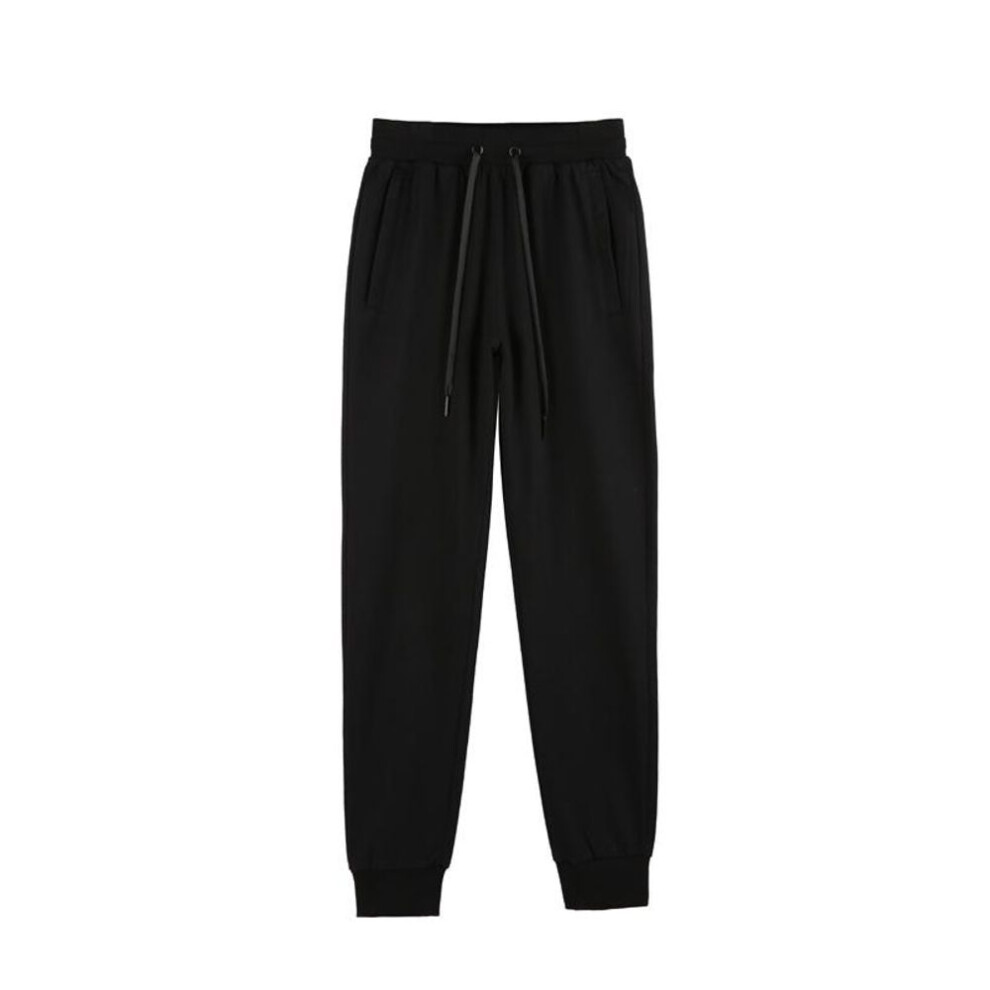 (black, 4XL) ZIRUNKING Sweatpants Joggers Pants For Unisex Solid Color Loose Pants Sport Long Baggy Casual FitnessTrousers WEIKUDONG