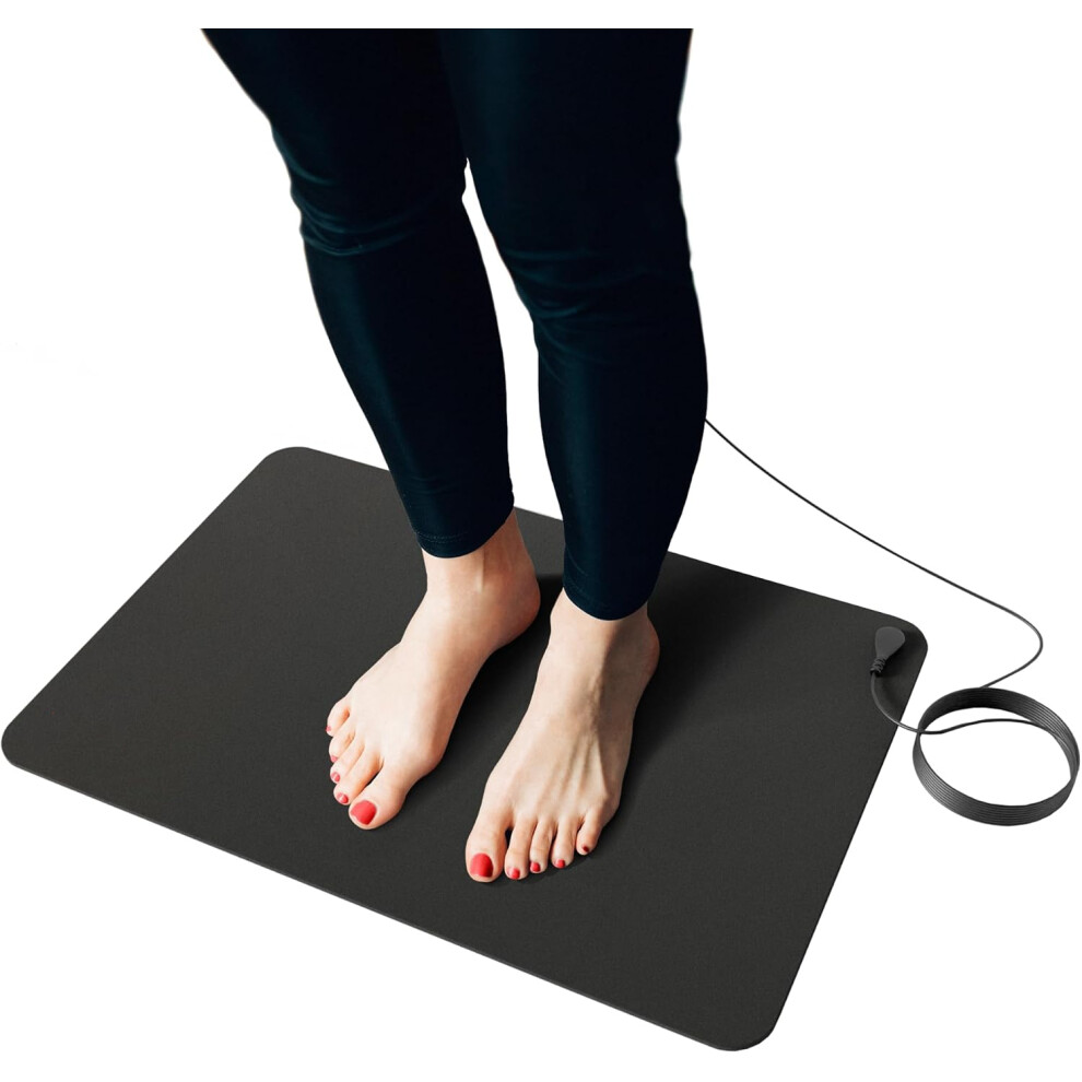(24x16) Grounding Mat for Sleep, Energy, Pain Relief, Inflammation, Balance, Wellness. Earth Connected Therapy. Indoor Grounding at Home, Office