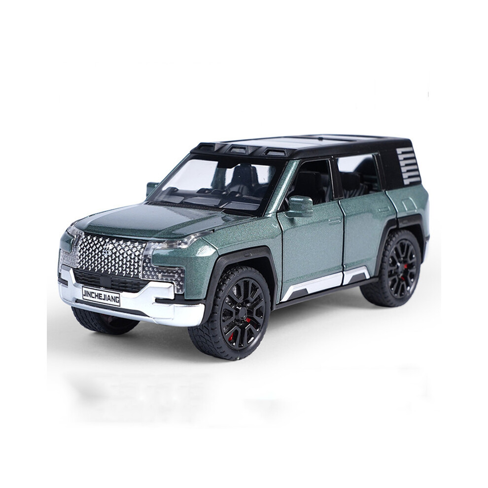 (Green) 1/32 Alloy Model Cars BYD Look Up Off-road Vehicles Diecasts Model Toy 6 Doors Can Be Opened with Light-image-OPC-PG8W89Q-NEW