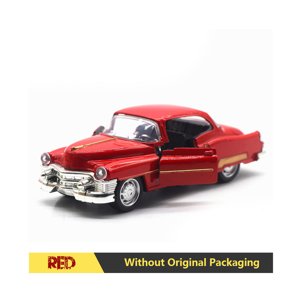 Maxpower (Kd-Red) 1:32 Alloy Diecast Cadillacs Vintage Car Model Classic Pull Back Car Miniature Vehicle Replica For Collection