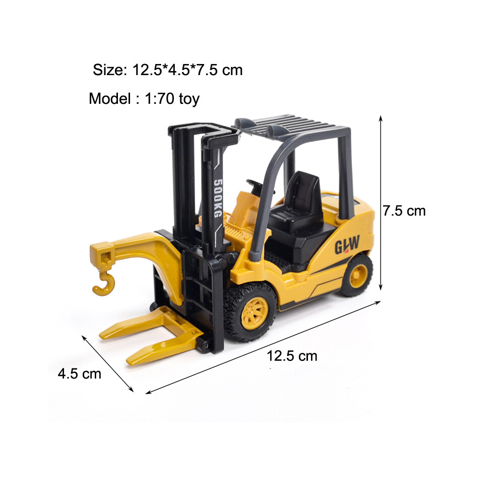 Maxpower (Forklift Trucks) Diecast Excavator Tower Crane Toy Tractor Forklift Trucks Car Bulldozer Model Boy Gift Digger Alloy+Plastic