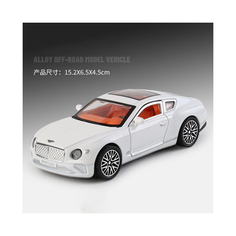 (White) 1:32 Scale Car Continental GT Alloy Diecast Metal Soundï¼Light Pull Back Toy Vehicles Simulation Collecties-image-OPC-PG8W8SF-NEW